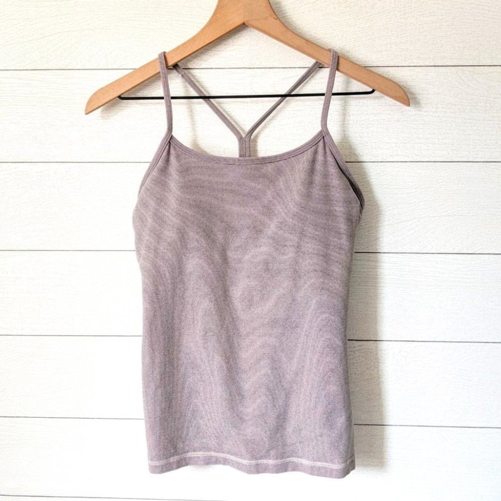 Lululemon Striped Power Y Racerback Tank